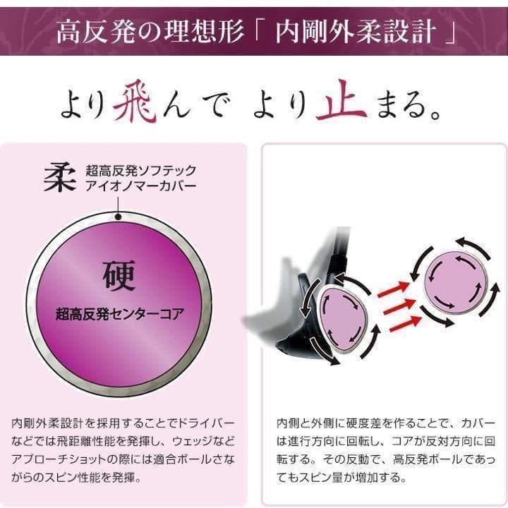 新型 女性用★世界最高反発球 ワークスゴルフ 飛匠プレミアムレディ 2箱セット