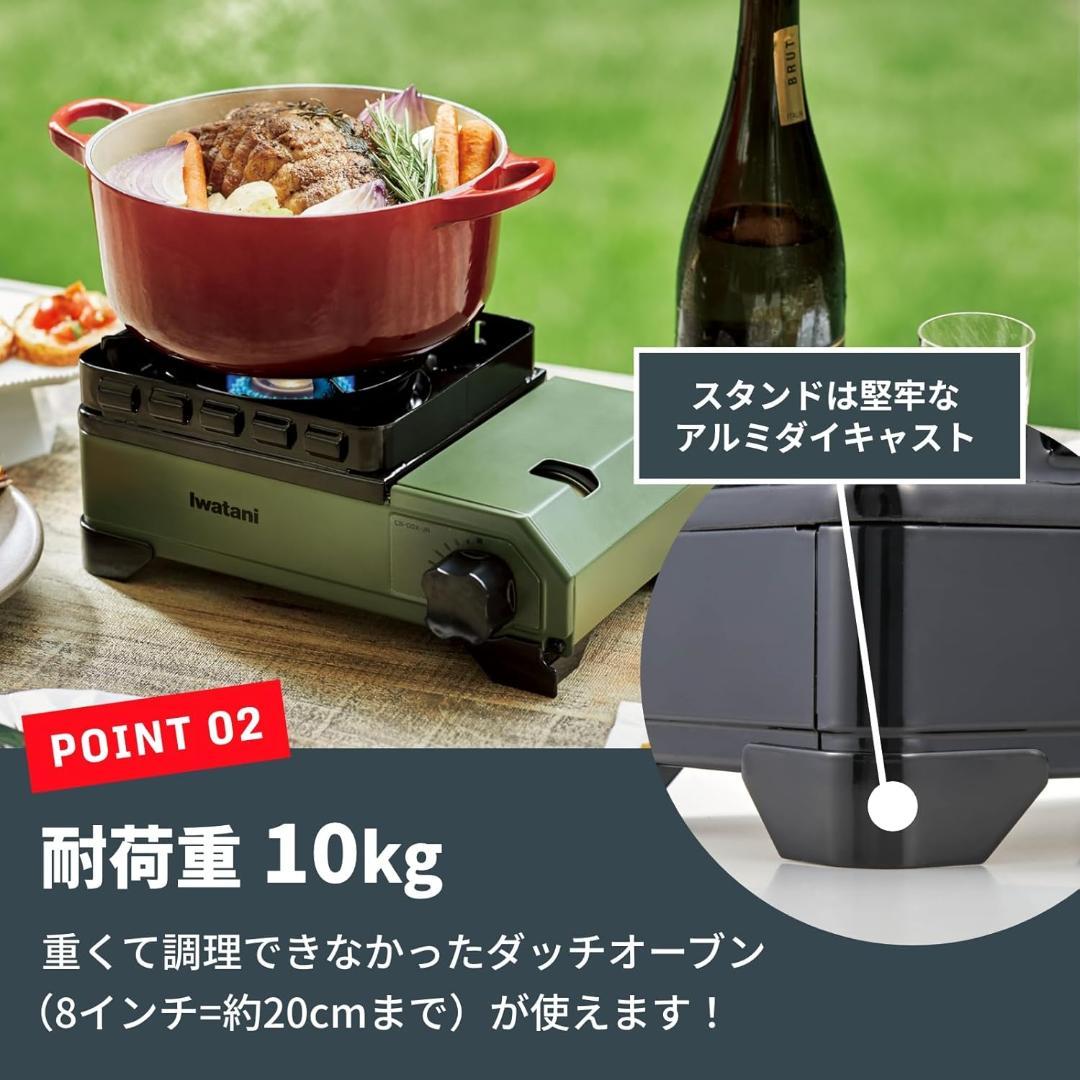 Iwatani 岩谷産業 カセットフー タフまるJr. オリーブ　未使用品