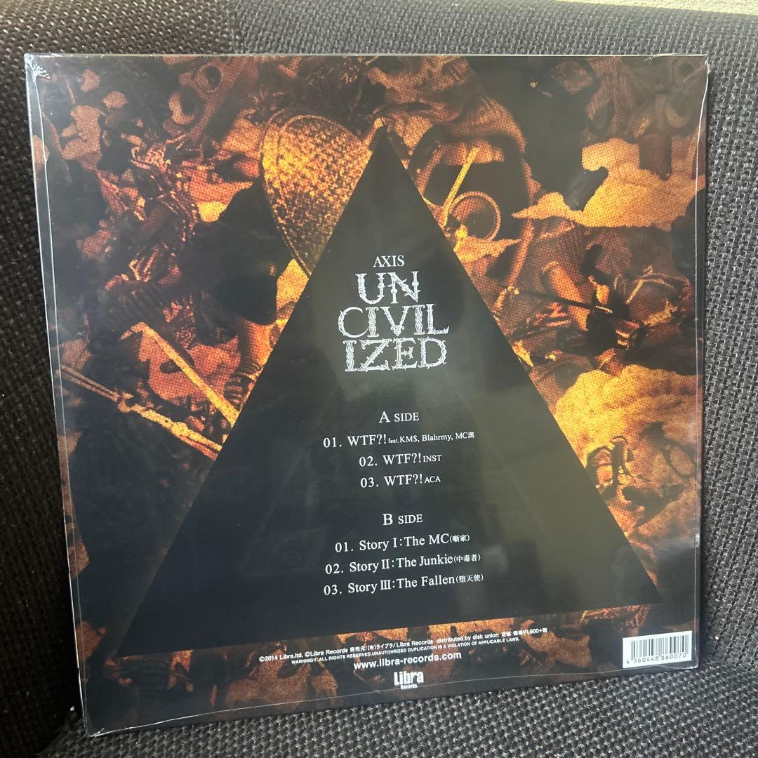 AXIS UN CIVILIZED １２インチレコード　未開封　MC漢
