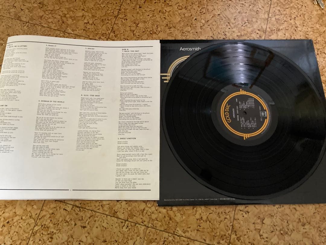希少ベスト版！！Aerosmith Gold Disc LPレコード