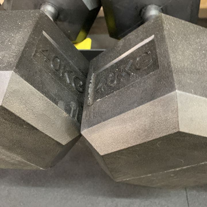ヘックス  ラバーダンベル　　37.5kg2個