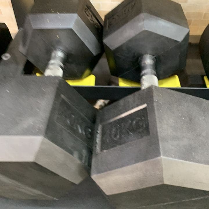 ヘックス  ラバーダンベル　　37.5kg2個