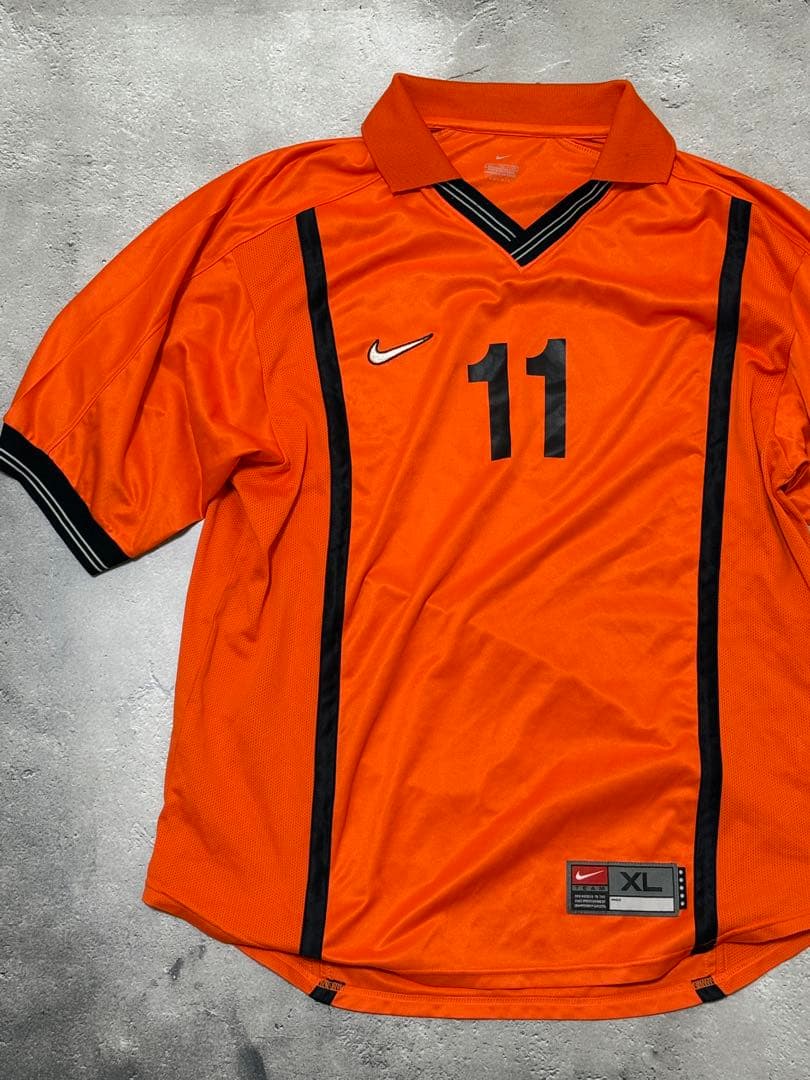 最終 90-00s NIKE team ナイキ ゲームシャツ オランダカラー