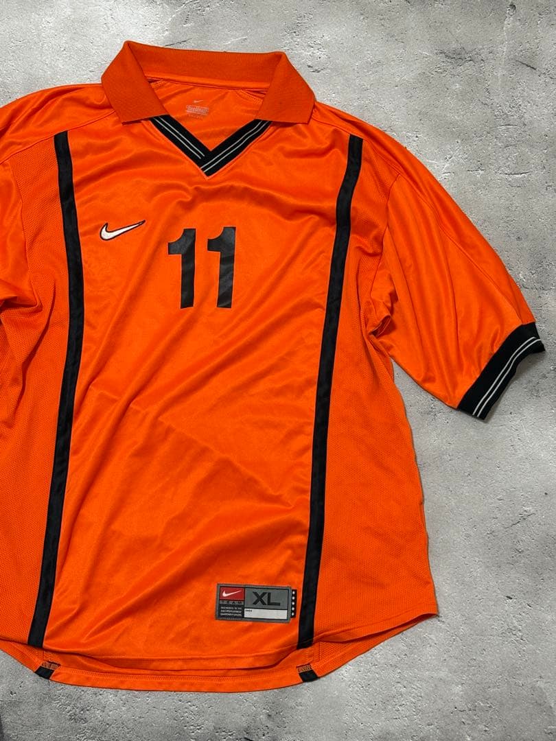最終 90-00s NIKE team ナイキ ゲームシャツ オランダカラー