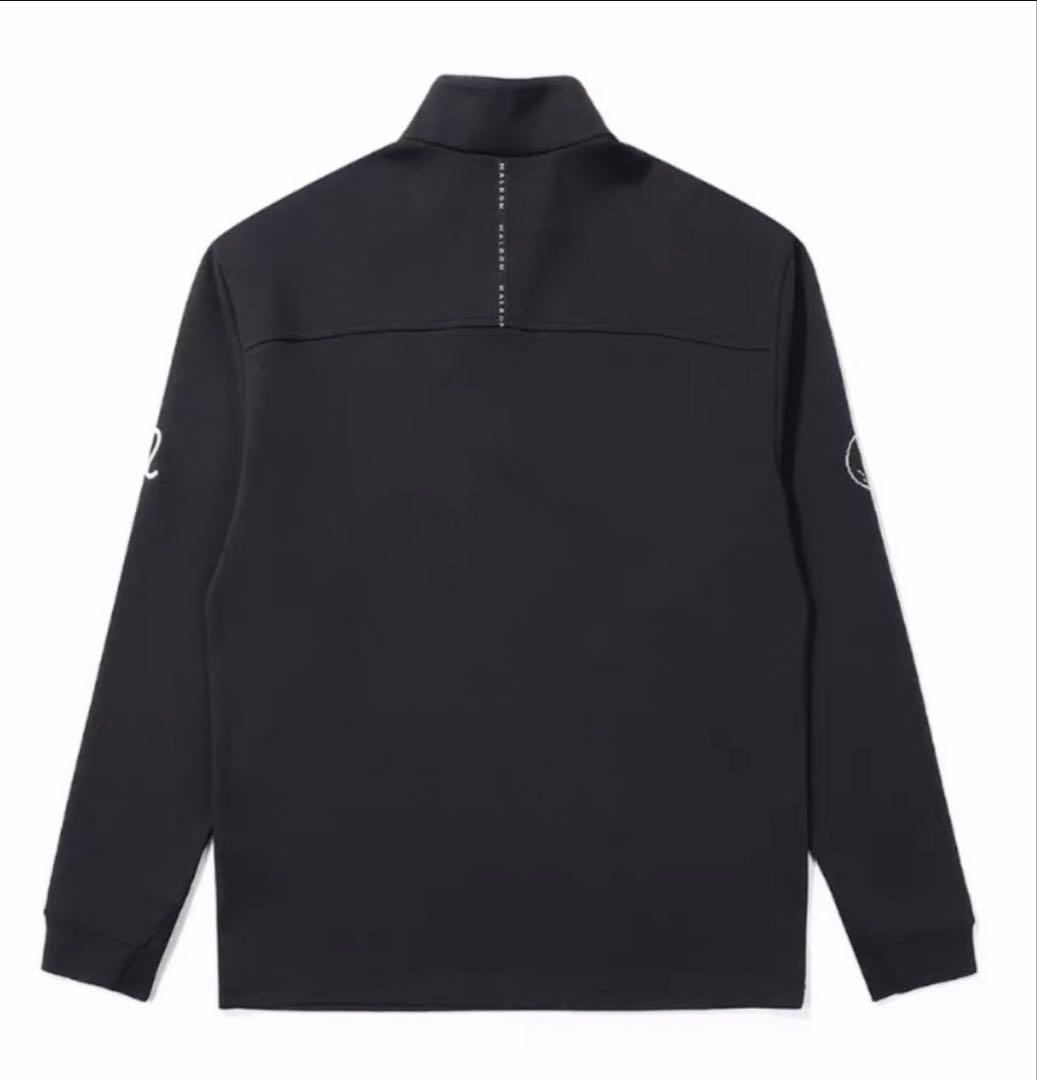 黒　XXL 新品　マルボンゴルフ MALBON GOLF 　　ハーフジップ