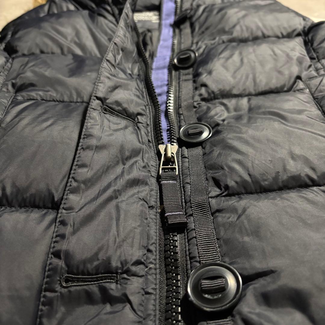 完品 00s L.L.Bean エルエルビーン　ダウンベスト　ファー　黒　y2k
