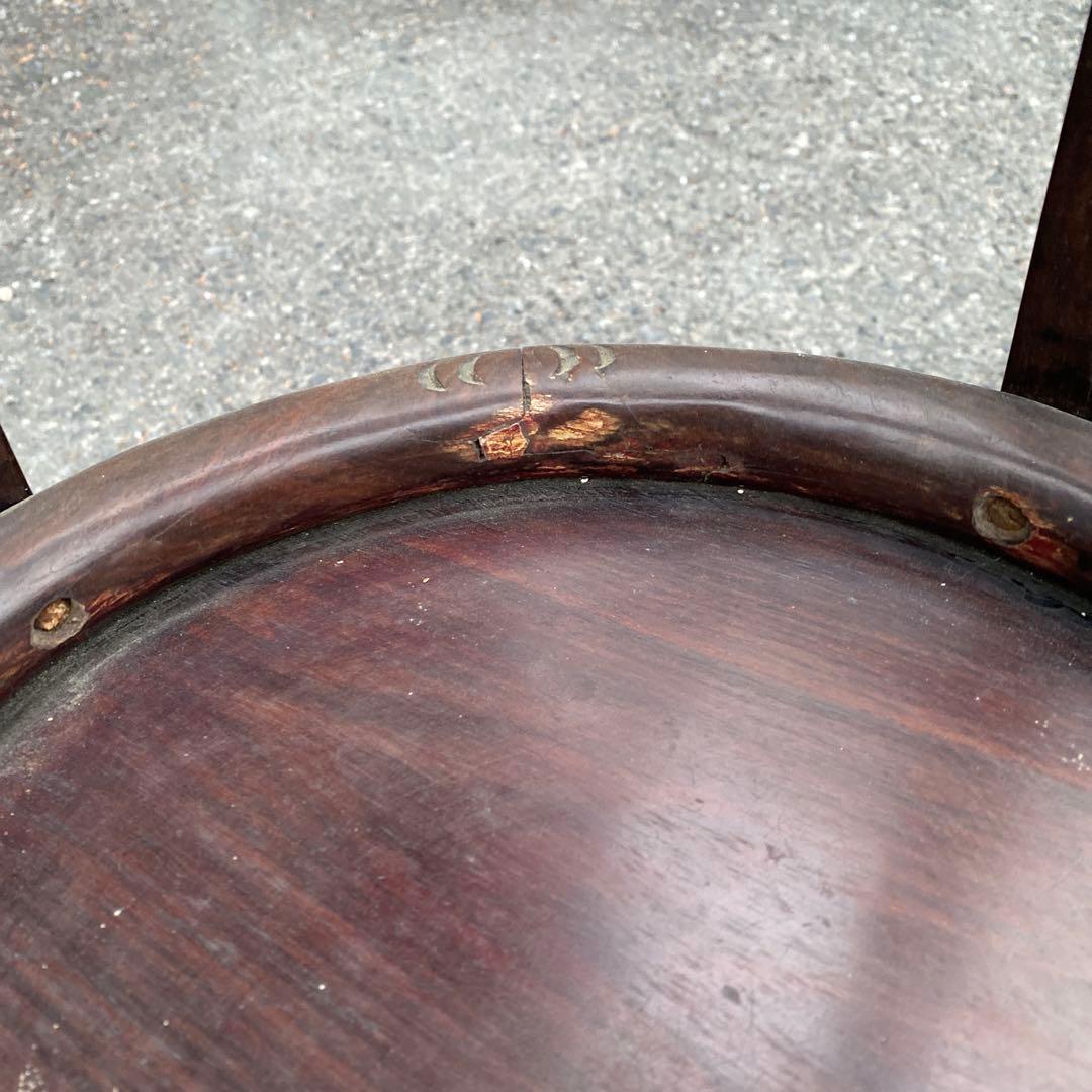 唐木　香炉台 盆栽 花台 飾り棚 和風 木製　高さ91.5cm