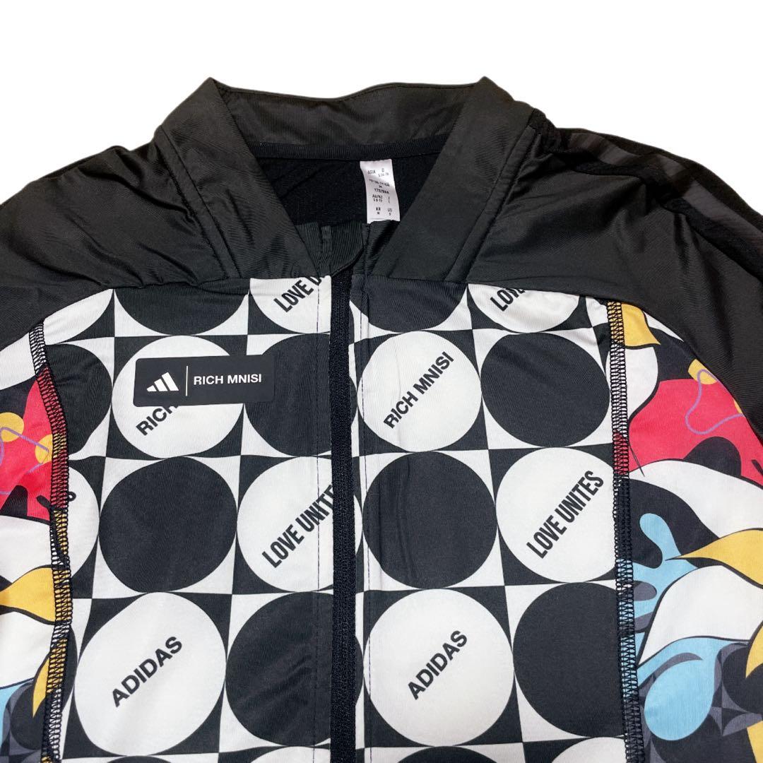 adidas × RICH MNISI コラボ　サイクルジャケット　総柄　ラス1