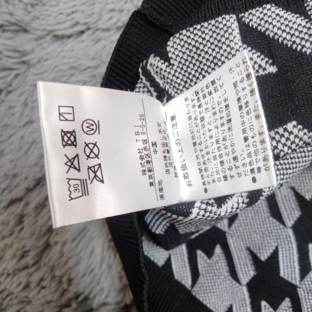 PING♡モックネック*ジャガード*半袖*ニット♡S ゴルフ スポーツ テニス