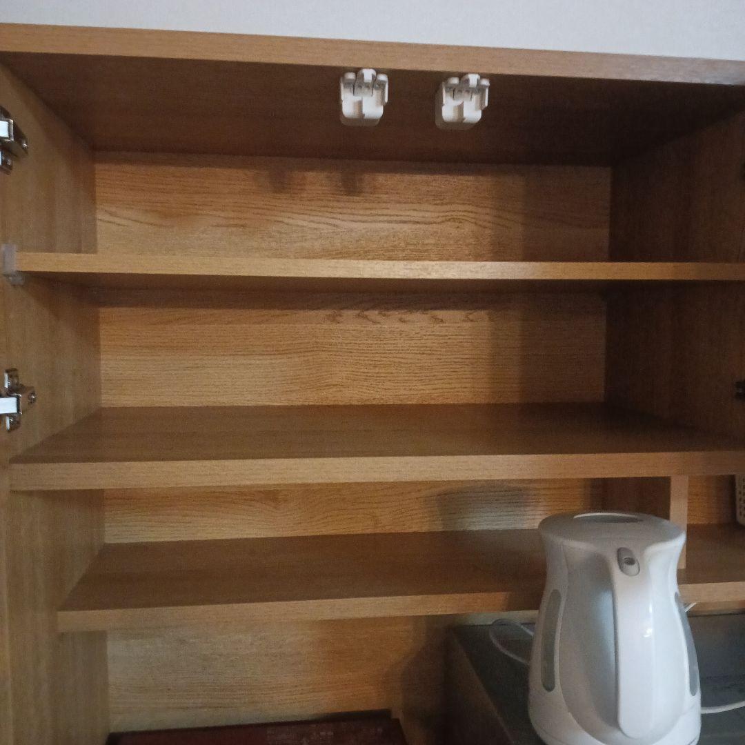ナチュラルウッド キッチンカウンター使用短め美品＃解体できます、値下げ