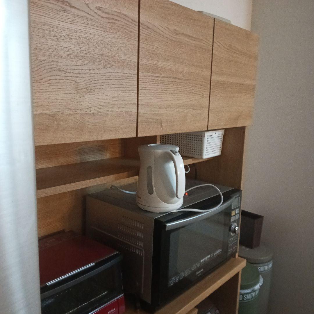 ナチュラルウッド キッチンカウンター使用短め美品＃解体できます、値下げ