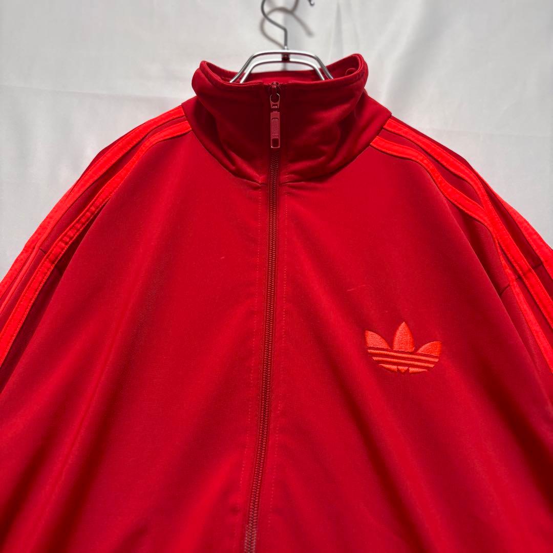 ☆希少　アディダス　ジャージ　トラックジャケット　ファイヤーバード　レッド　XL