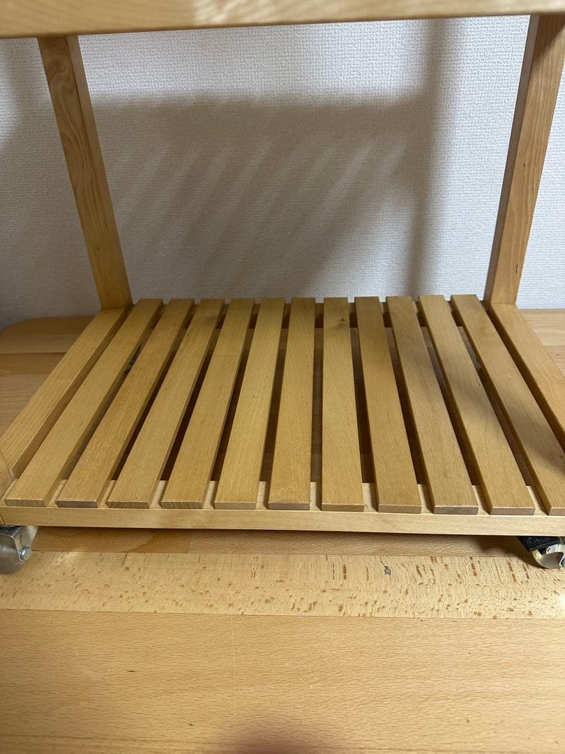 IKEA モルゲル MOLGER 木製ワゴン キッチンワゴン