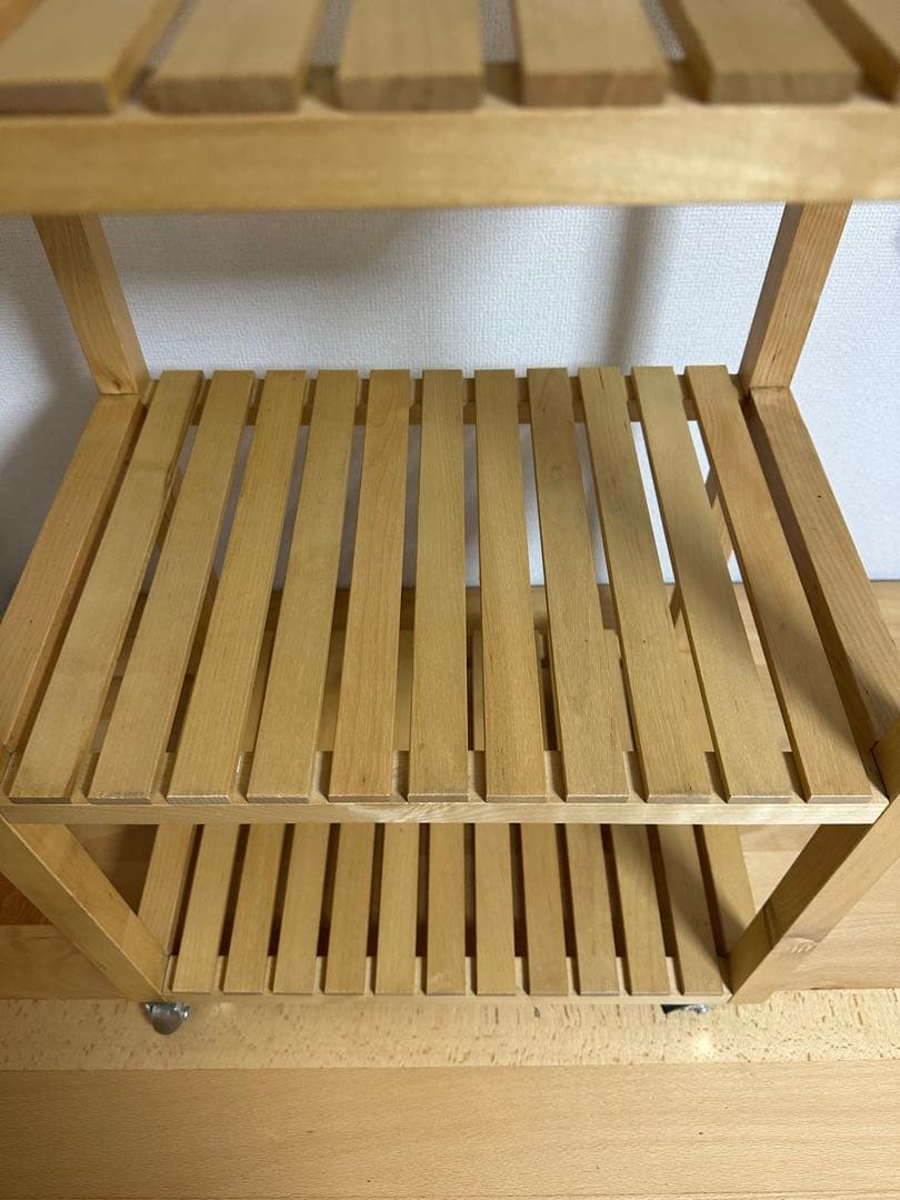 IKEA モルゲル MOLGER 木製ワゴン キッチンワゴン