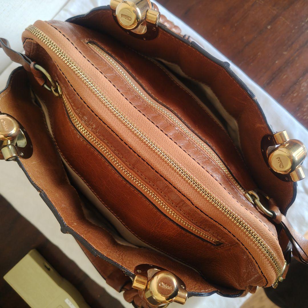 Chloé エロイーズブラウンレザーバッグ