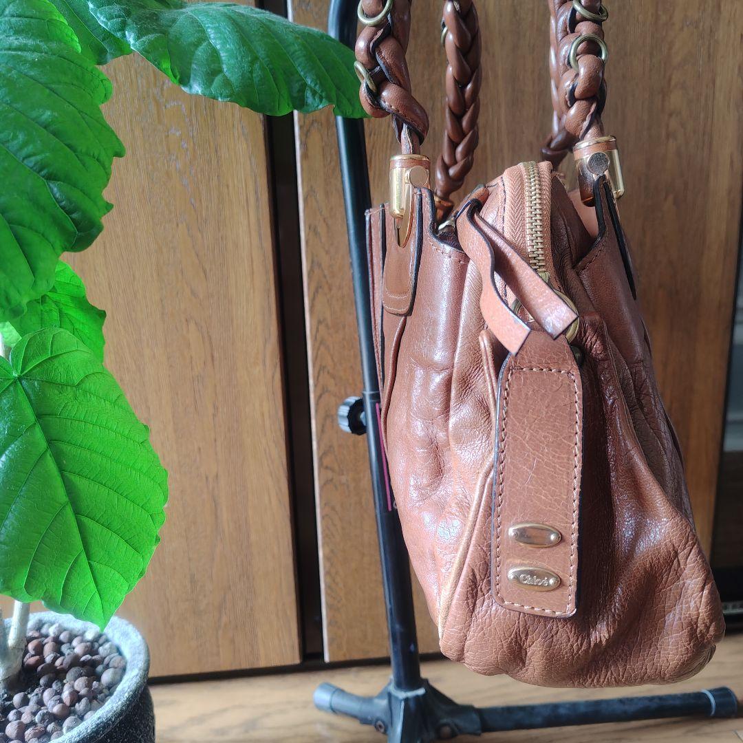 Chloé エロイーズブラウンレザーバッグ
