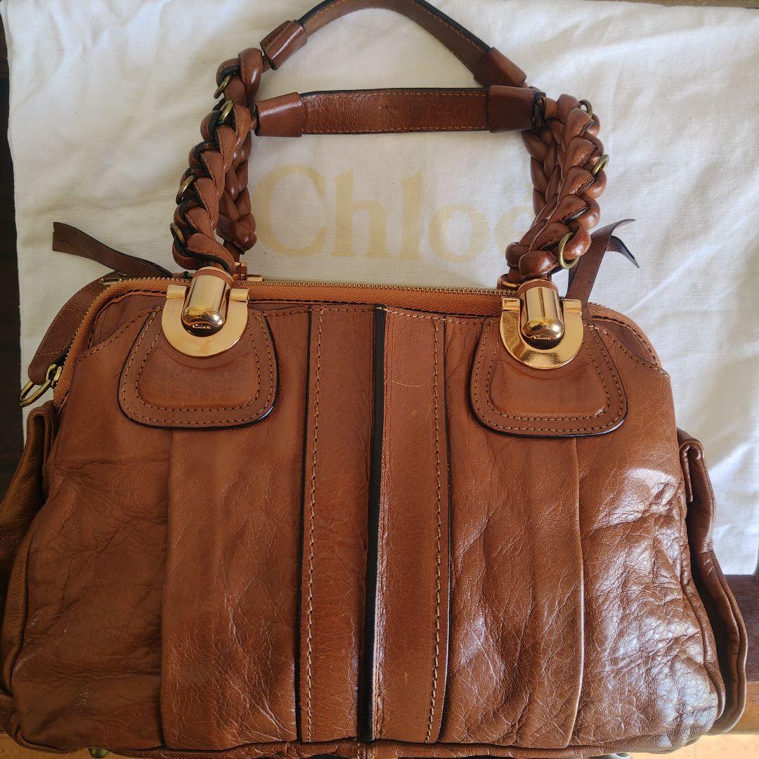 Chloé エロイーズブラウンレザーバッグ