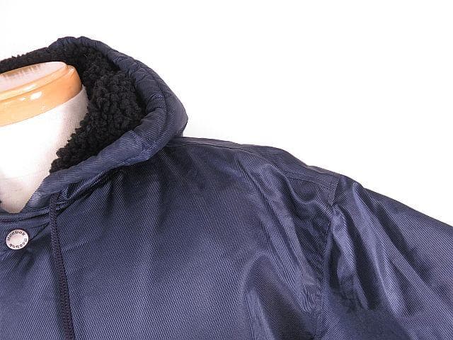【値下げ】リーボック　Reebok ロングベンチコート　内側ボア　紺　Ｍ