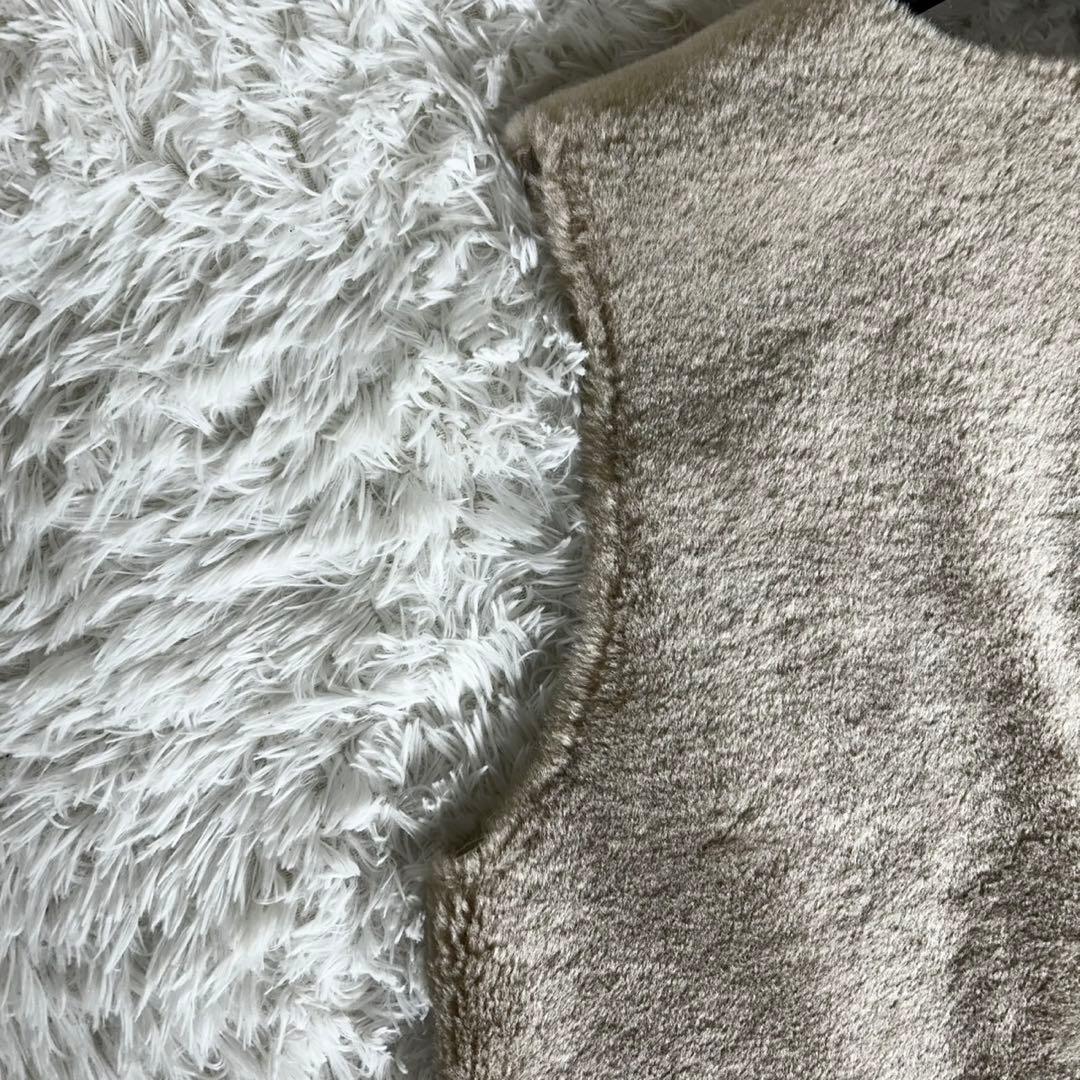 極美品✨Ameri FABRIC BLOCKING LONG BOA VEST