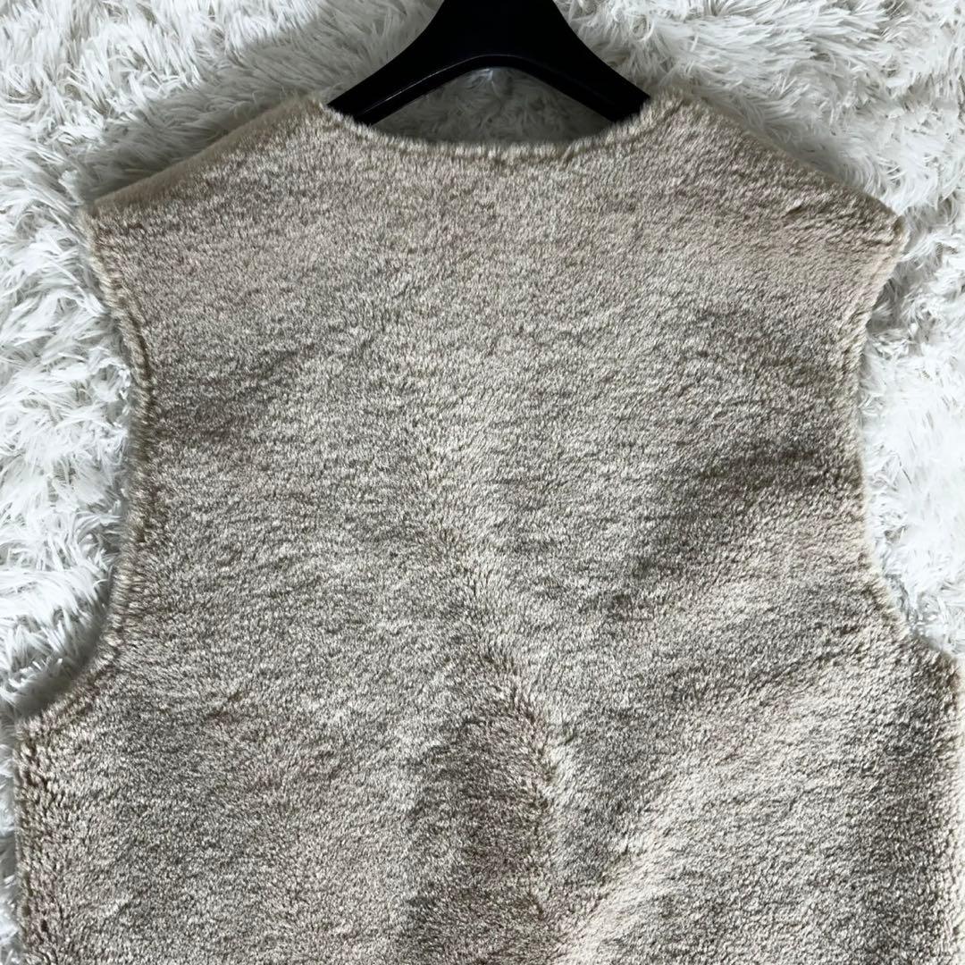極美品✨Ameri FABRIC BLOCKING LONG BOA VEST