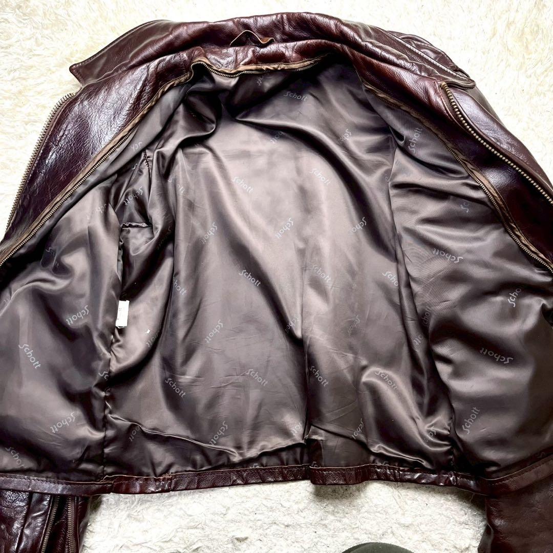 ◆美品/2way/希少カラー◆SCHOTT シングルライダース 643EVS