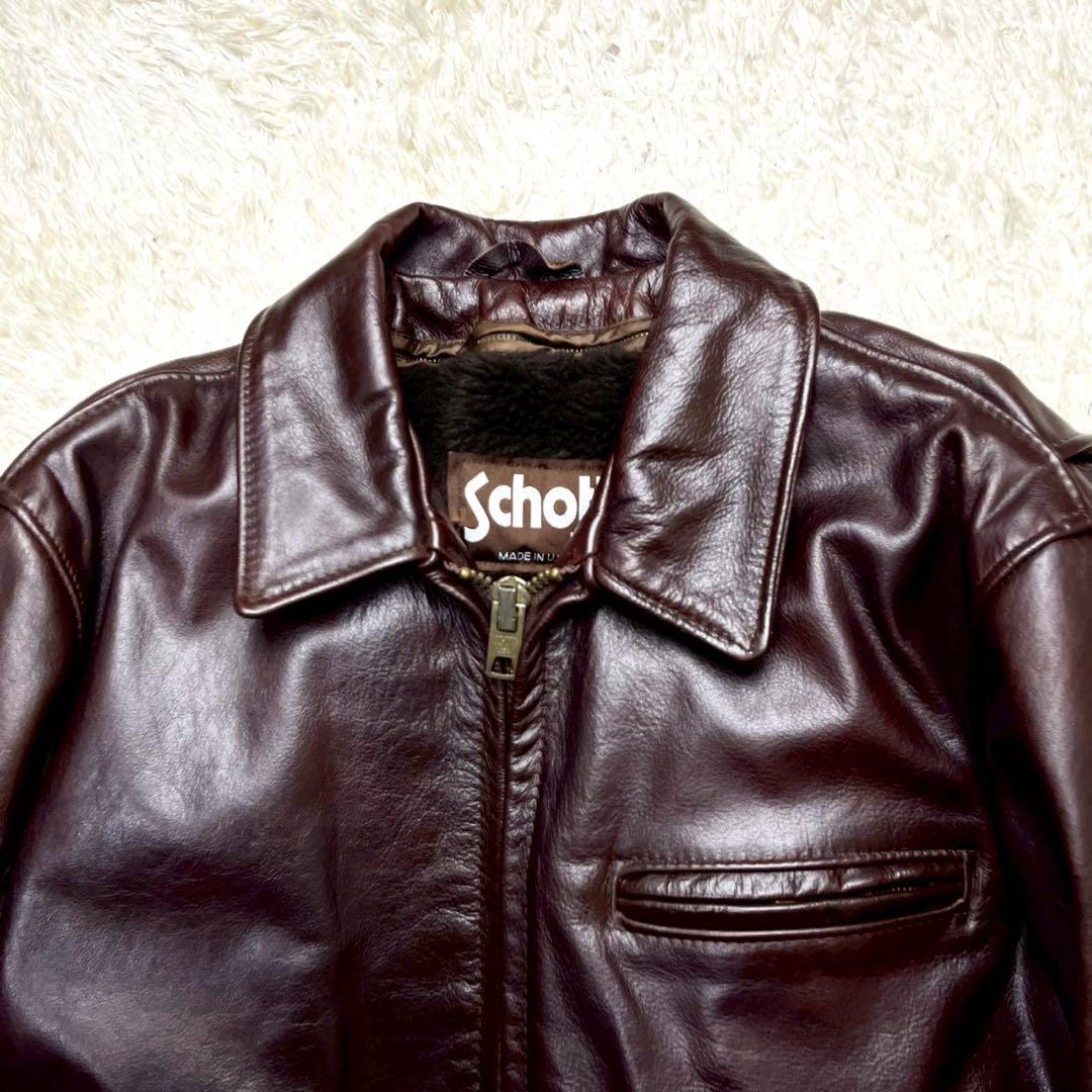 ◆美品/2way/希少カラー◆SCHOTT シングルライダース 643EVS
