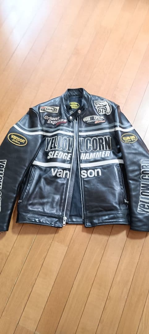 vanson L　ライダースジャケット　革ジャン