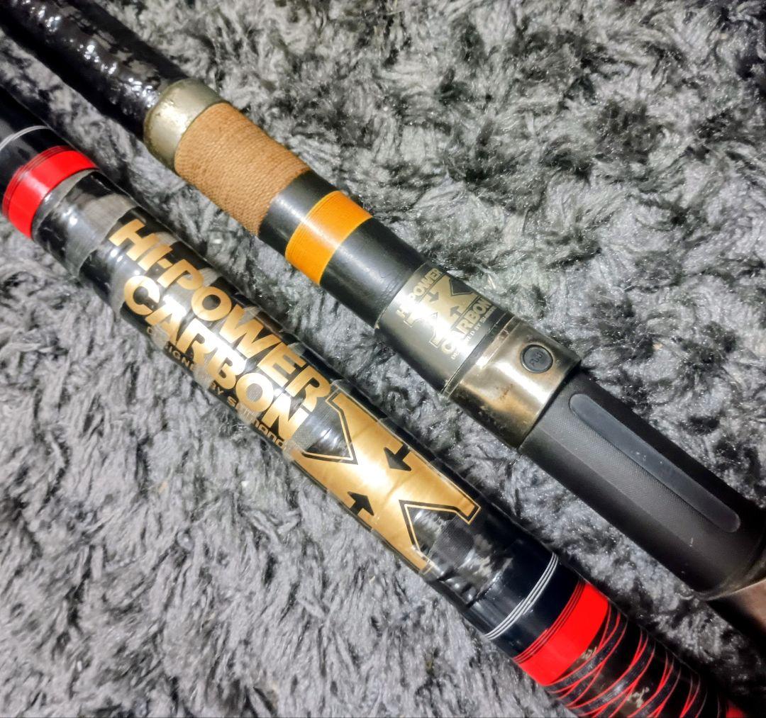 シマノハイパワーX磯6号4.8m&ハイパワーXかかり3号4.5mまとめて２本