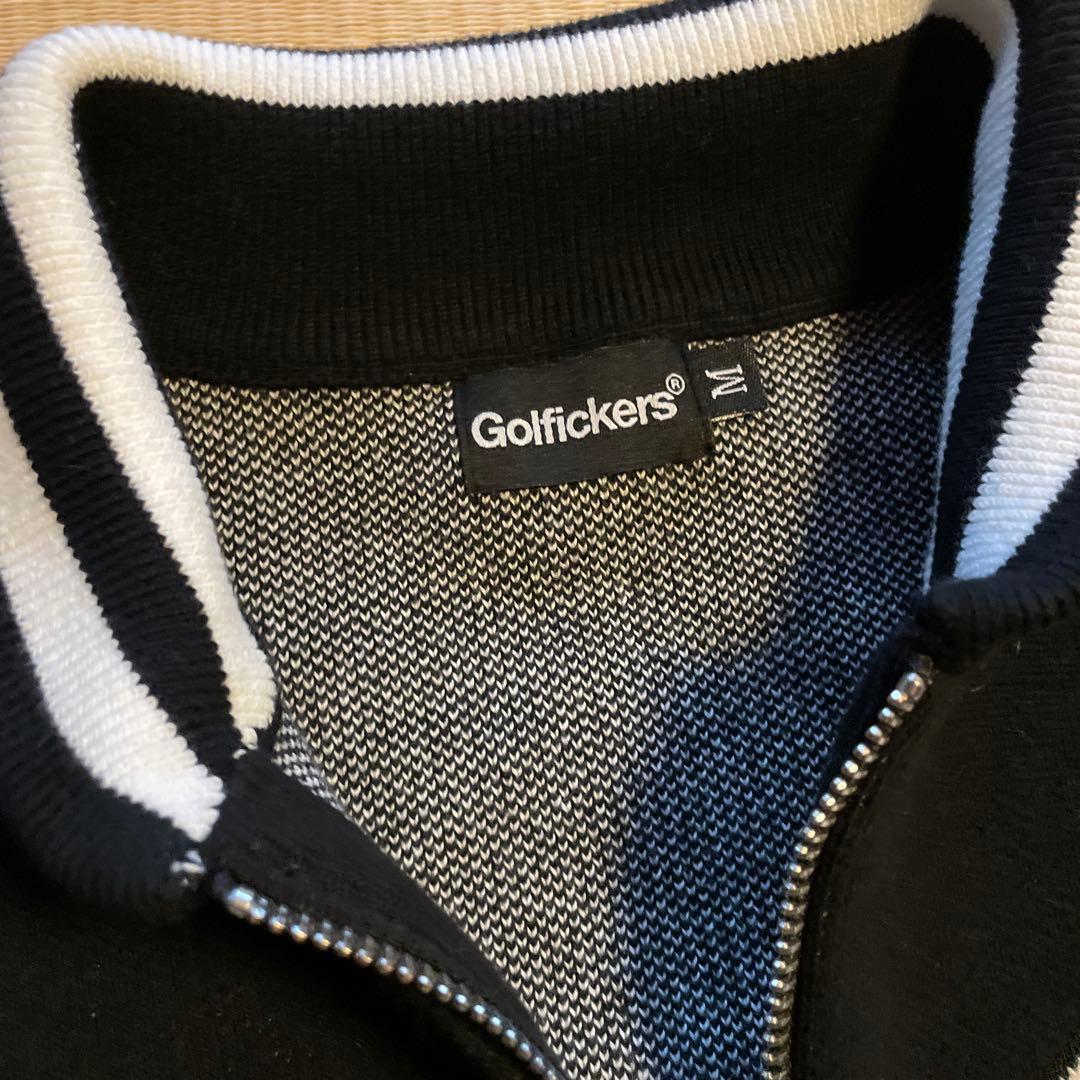 GOLFICKERS ジップアップ コットンニットブルゾン M美品
