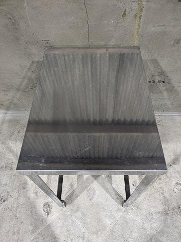 ステンレス作業台 厨房 中古 W450×D600×H800 三方枠 サーバー台