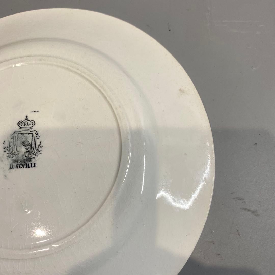 美品 クレイユ モントロー コルヌブールの名士　皿 フランス 陶器 プレート