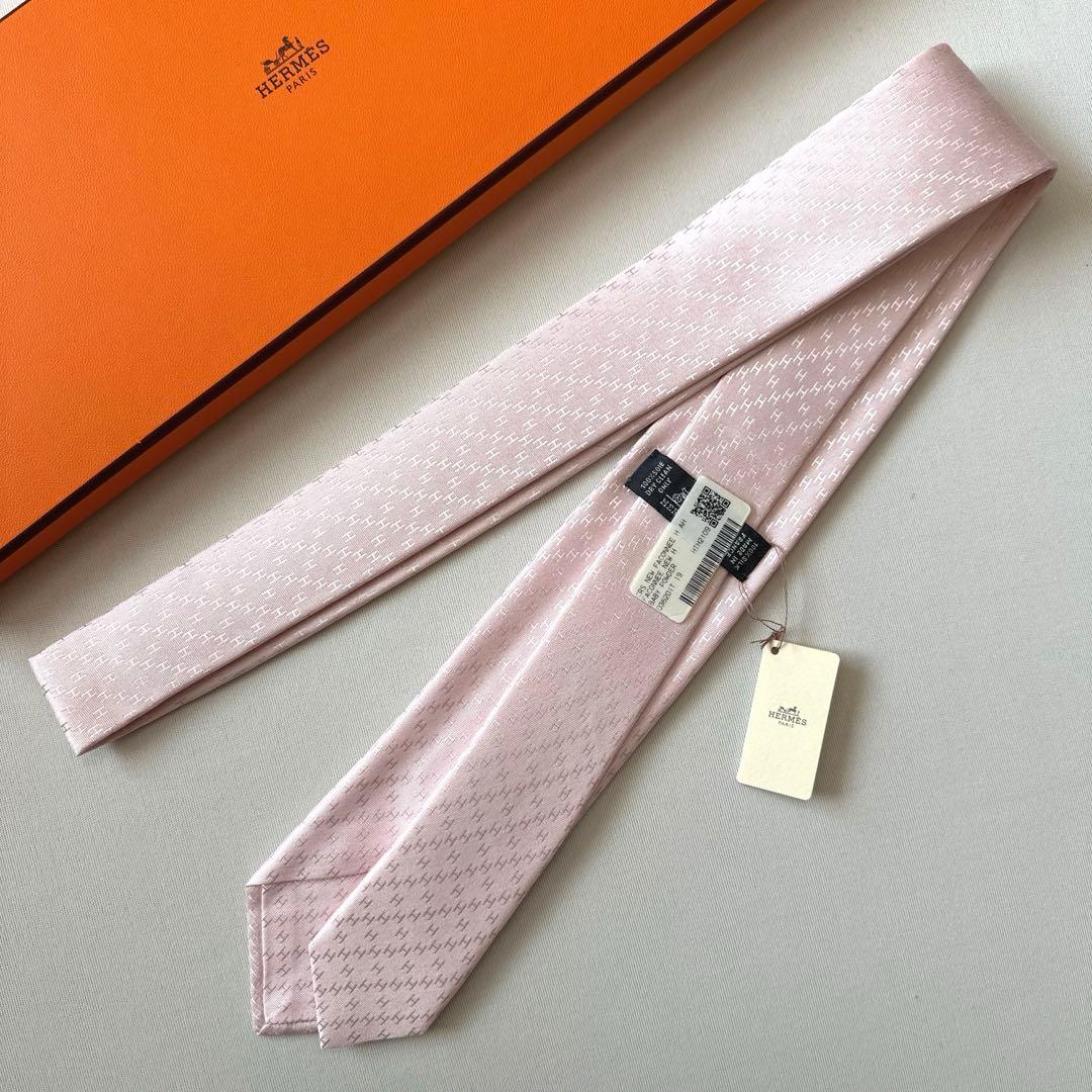 エルメス ネクタイ H織りタイ 7 cm 《ニューH》 新品 未使用