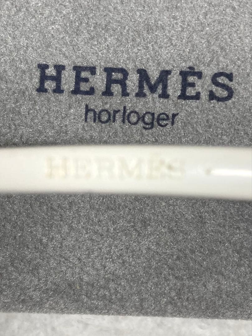 HERMES エルメス かんざし ヘアアクセサリー ホワイト 箱付き