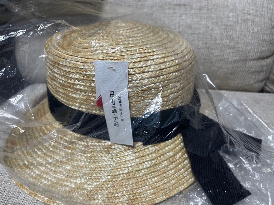 【新品！】　田中帽子店 麦わら帽子 つば広 アリス
