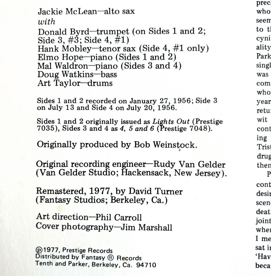 通好みなJackie McLean 50年代ハードバップを愛でる傑作3選レア美盤