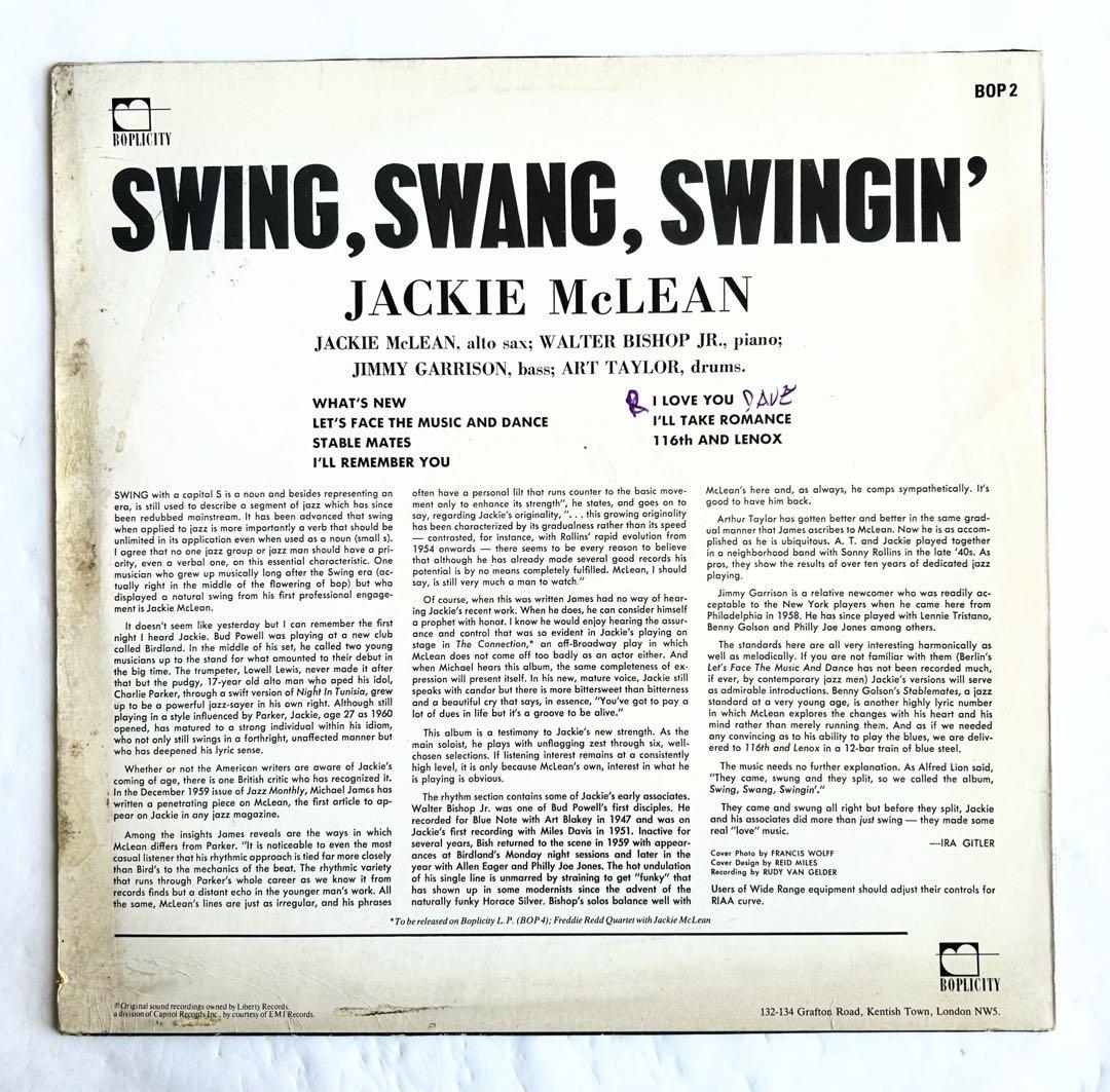 通好みなJackie McLean 50年代ハードバップを愛でる傑作3選レア美盤