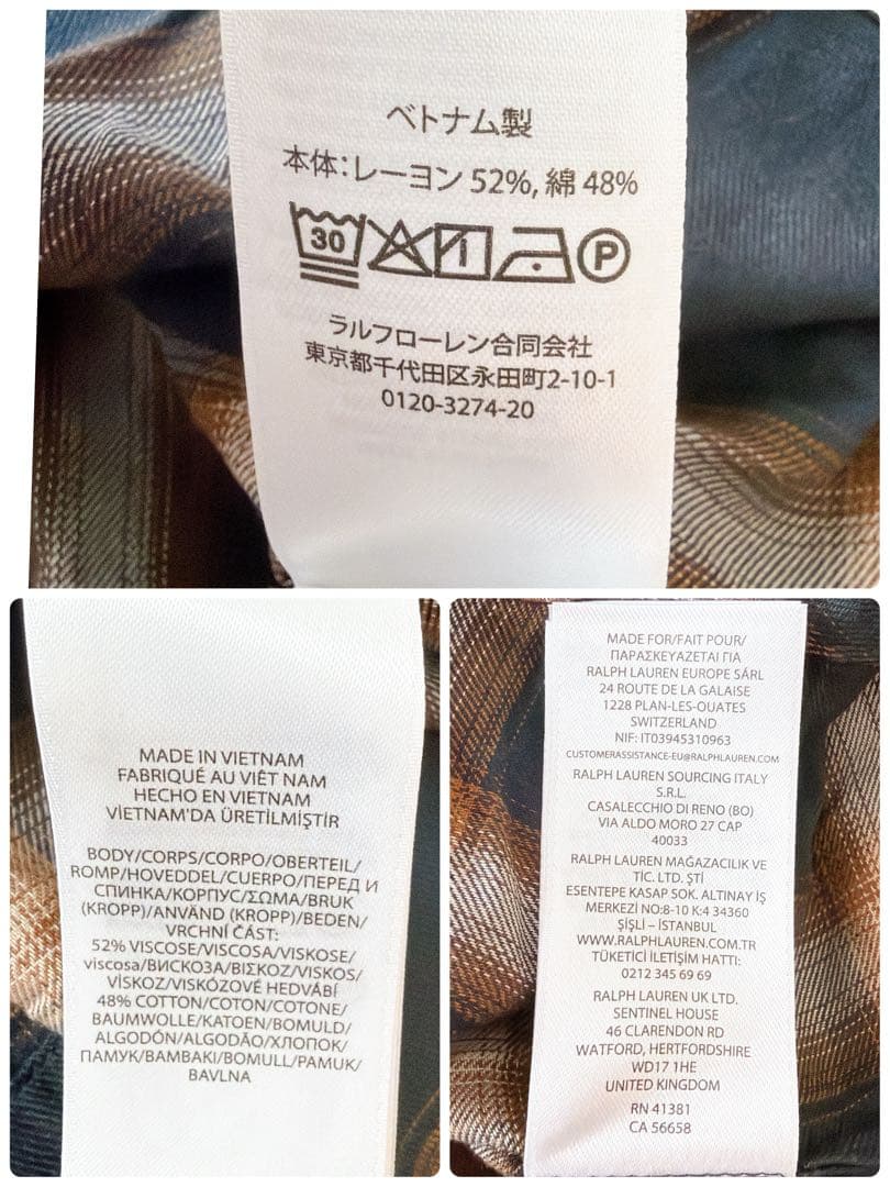 完売　新品　ポロバイラルフローレン　シャツワンピース　マキシ丈　サイズ4