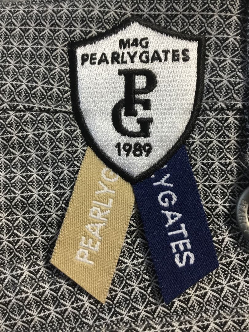 タグ付け☆ PEARLY GATES サイズ0 チェック柄パンツ グレー系