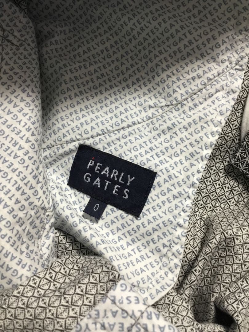 タグ付け☆ PEARLY GATES サイズ0 チェック柄パンツ グレー系