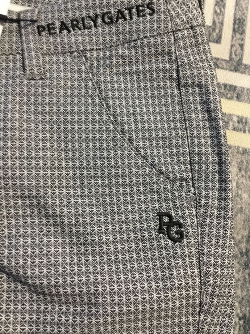 タグ付け☆ PEARLY GATES サイズ0 チェック柄パンツ グレー系