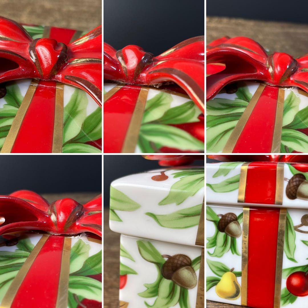 美品 Tiffany&Co. ティファニー ホリデー 陶器製 小物入れ GM-1