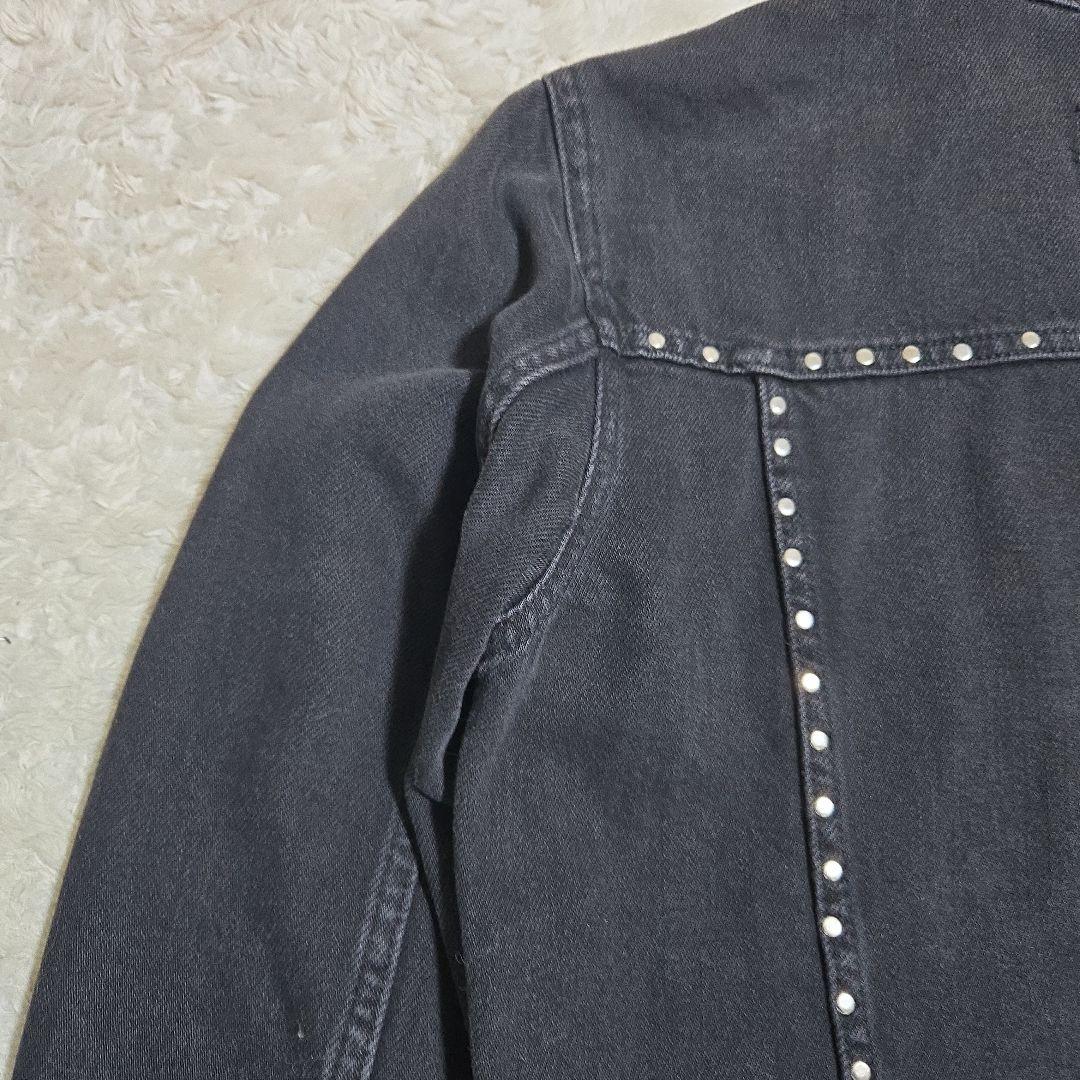 ZARA ザラ スタッズ ダメージ ブラック デニムジャケット ロック パンク