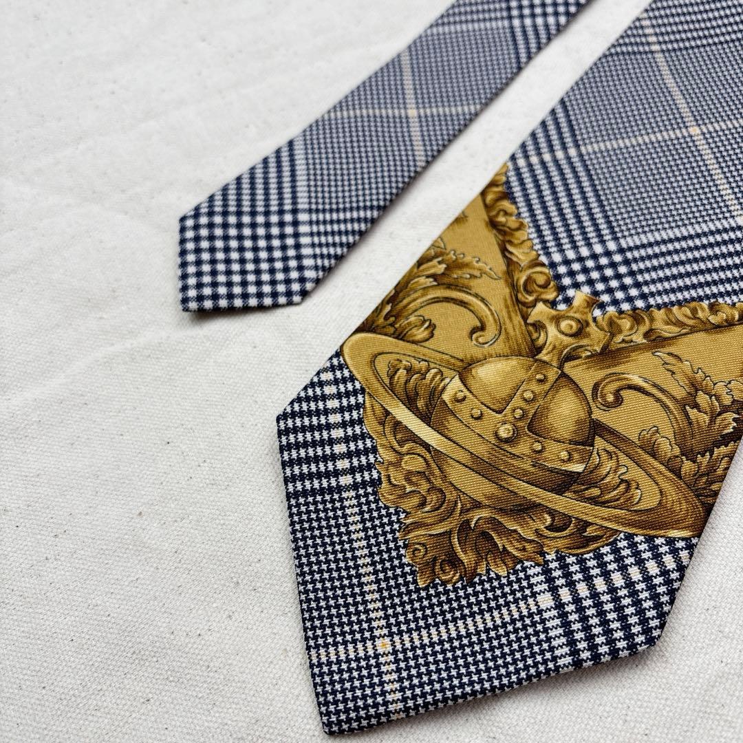 Vivienne Westwood グレンチェック　オーブ　ネクタイ