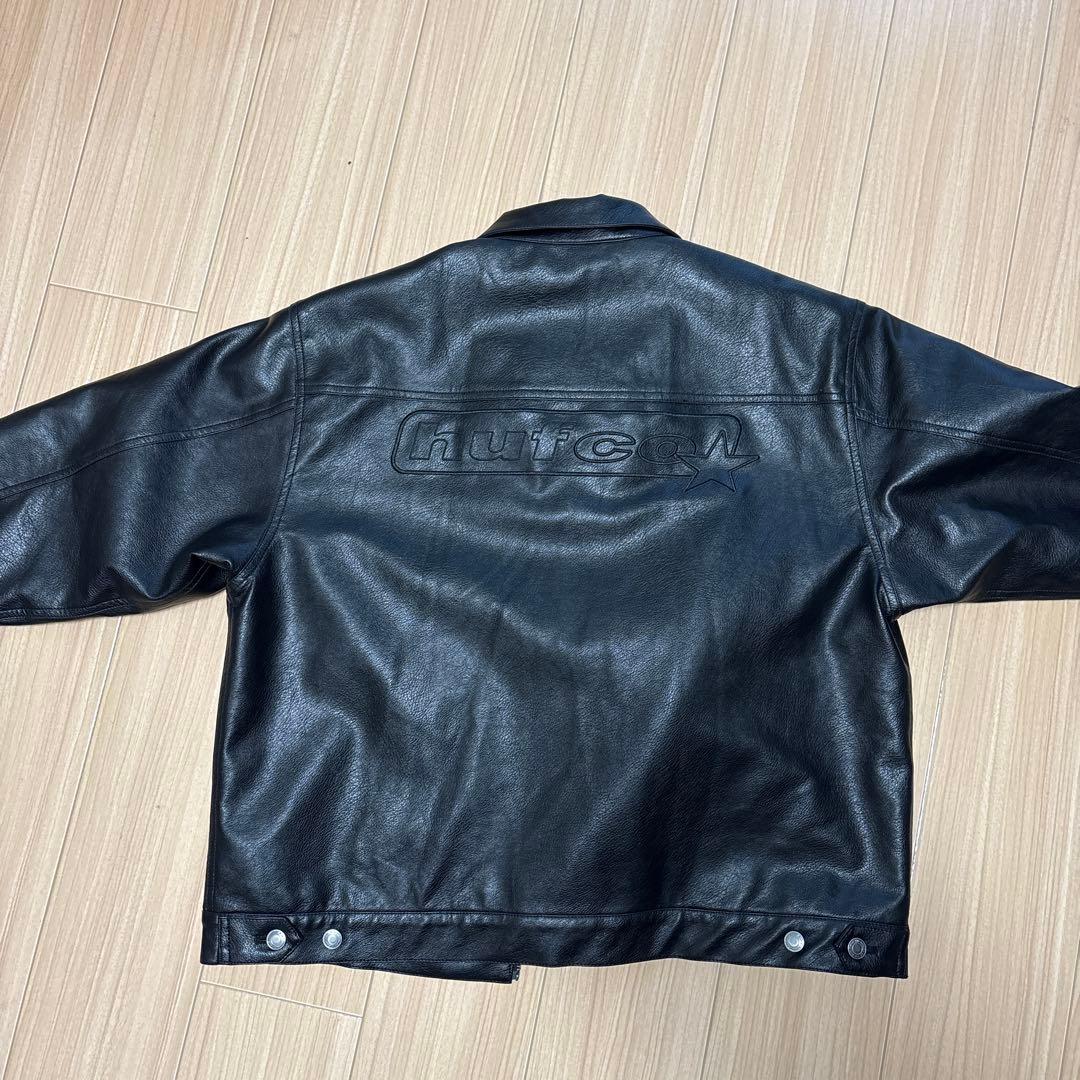 HUF（ハフ）フェイクレザージャケット（L）