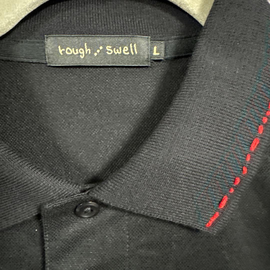 rough and swell ブラック ポロシャツ L