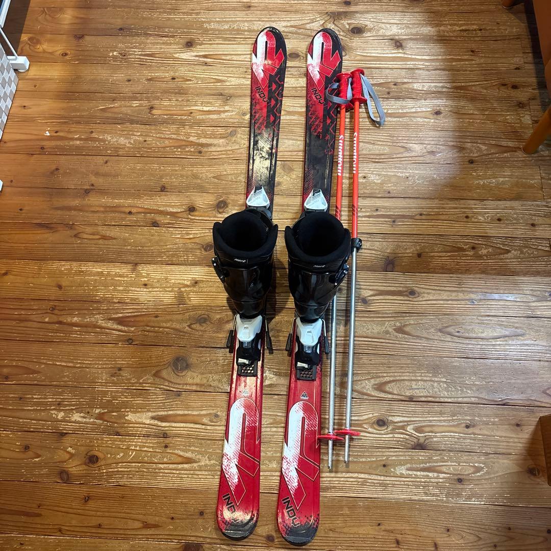 K2 スキーセット 赤と黒