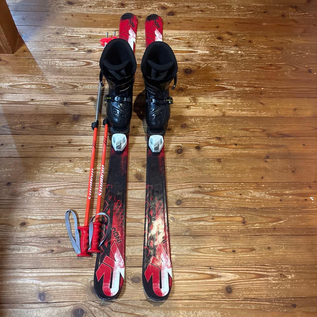 K2 スキーセット 赤と黒