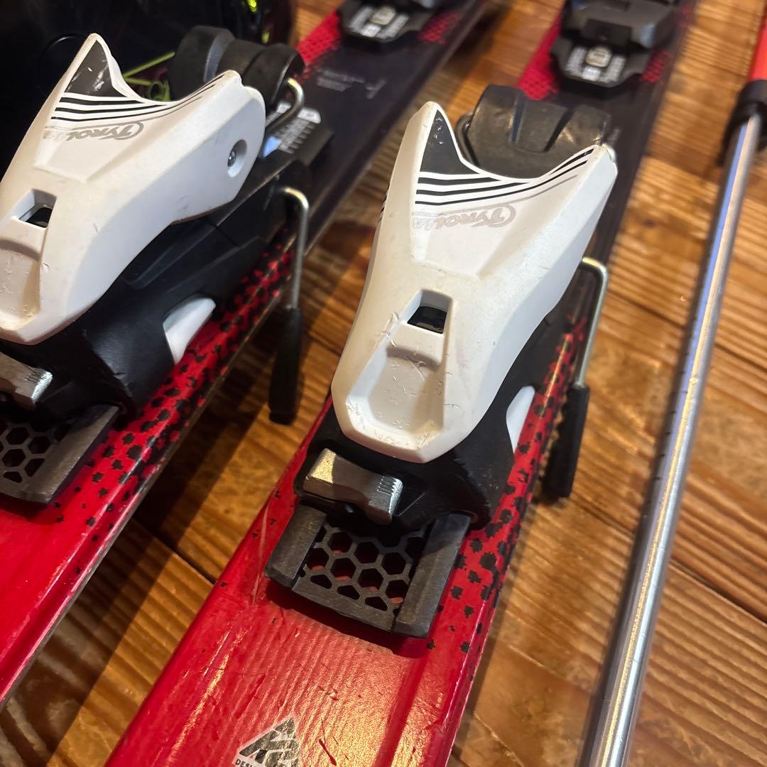 K2 スキーセット 赤と黒