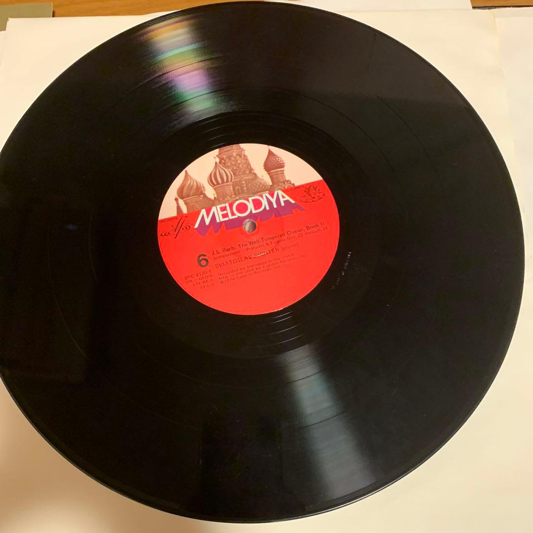 バッハ:平均律クラヴィーア曲集第2巻リヒテルLP3枚BOX1974年US盤