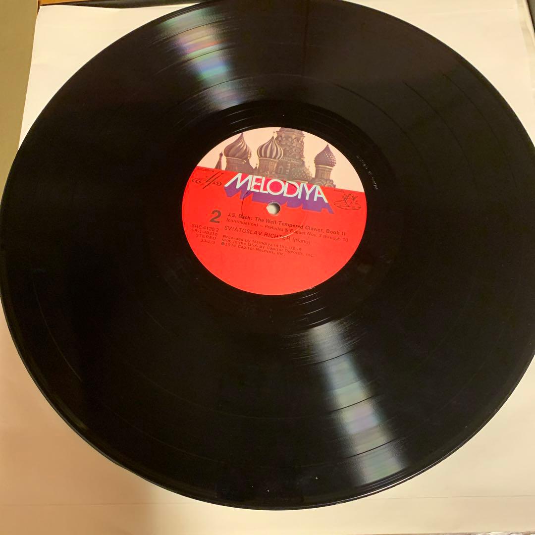 バッハ:平均律クラヴィーア曲集第2巻リヒテルLP3枚BOX1974年US盤
